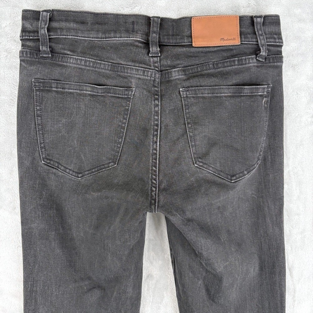 Madewell Jeans Womens 26 (Fits 26x27.25) Black Skinny Skinny Faded Stretch B1799